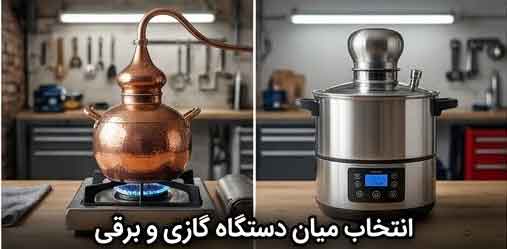 انتخاب میان دستگاه گازی و برقی